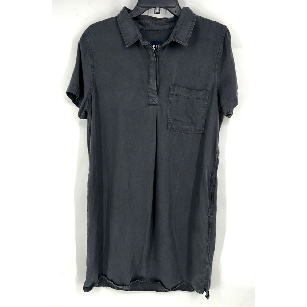 Gap Womens 100% Lyocell T-Shirt Dress Dark Grey Size Medium